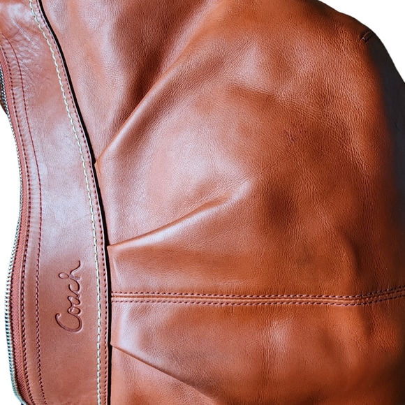 Vintage Coach Soho Leather Bag Burnt Orange - Picture 7 of 11